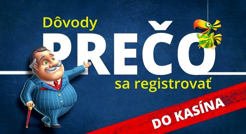 Dôvody prečo sa registrovať do kasína