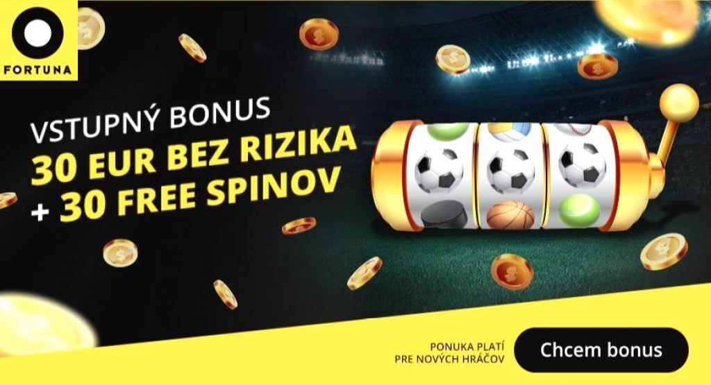 Fortuna 30 EUR a 30 Free Spinov