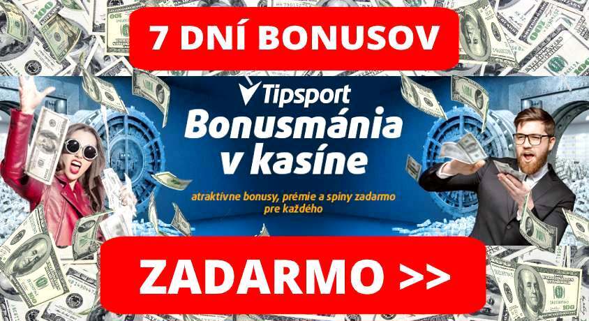 Bonusmánia Tipsport Casino