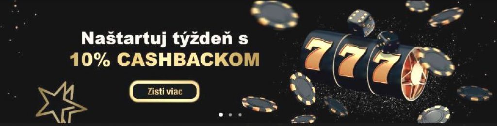 Doublestar casino bonus bez vkladu 10% ako cashback