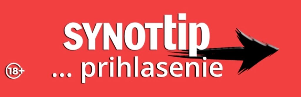 synottip prihlasenie a registracia - šípka kam kliknúť 