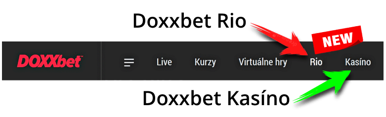 Rozdiel medzi Doxxbet rio a Doxxbet kasino casino