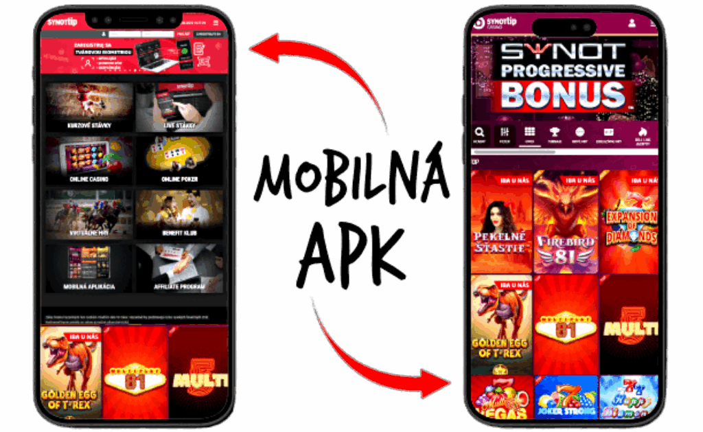 mobilná APK Synottip sk