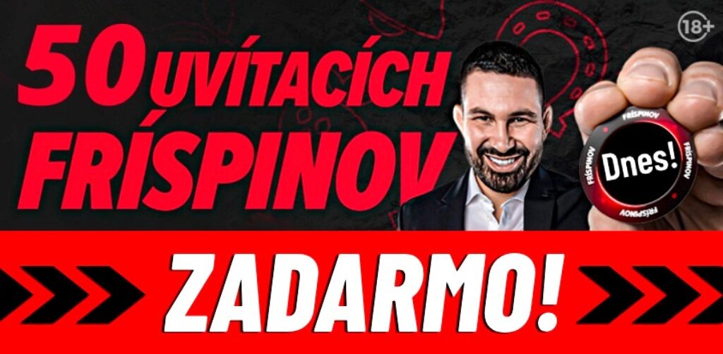 dnes 50 uvítacích free spinov zadarmo od Doxxbet