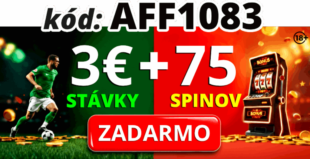 Doxxbet promo kod zdarma AFF1083 ako 3€ + 75 spinov