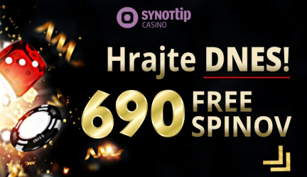SYNOT TIP FREESPINY | Synottip Casino rozdává až 690 Free spinov | Berte Synottip FREE SPINY!
